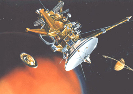 Cassini探头与惠尼斯模块下降到泰坦。