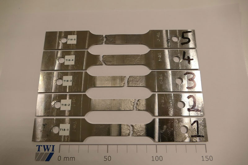 图5:铸造Ti-6Al-4V合金FSW -拉伸试验